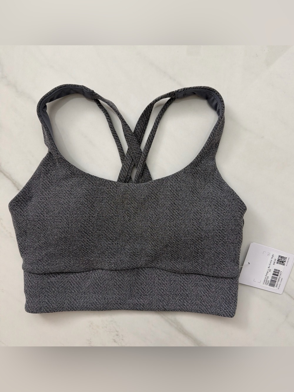 New With Tags Lululemon Energy Long Line Bra Evolve Size XS Herringbone